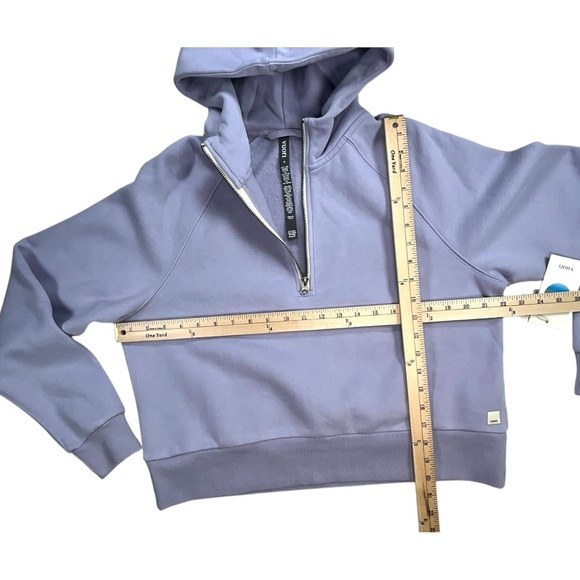 NWT Vuori Restore Half Zip Hoodie Women's Fleece Pullover Lavender Mist Medium‎ - Picture 12 of 14